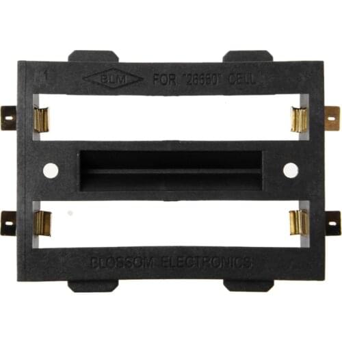 CPDD DIY Battery Container Holder SMD Box For 2x 26650 3.7V Rechargeable Battery 4Pin