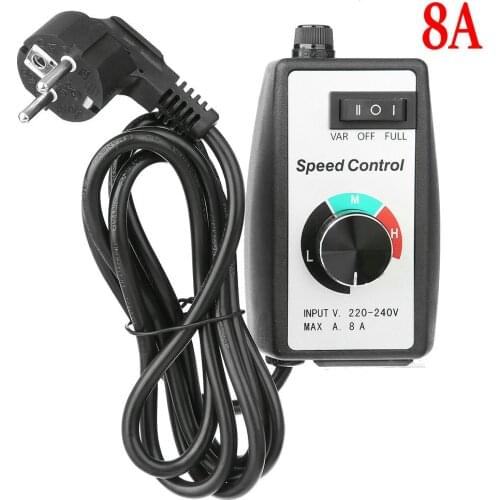 8A Electronic Governor Router Speed Control Electric Motor Rheostat Variable Speed Motor Controller Fan Speed Controller