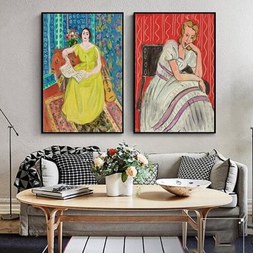 Famous Abstract Oil Painting By Henri Matisse Wall Art Canvas Posters and Prints for Living Room Bedroom Home Wall Picture Decor