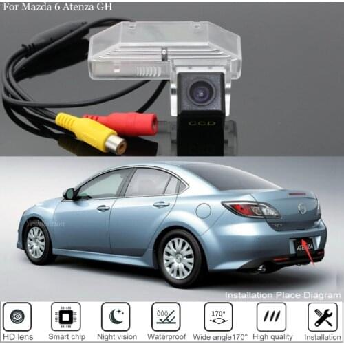 Car Rear View Reverse Backup Camera For Mazda 6 M6/Atenza GH 2007 2008 2009 2010 2011 2012 2013 For Parking HD Night Vision