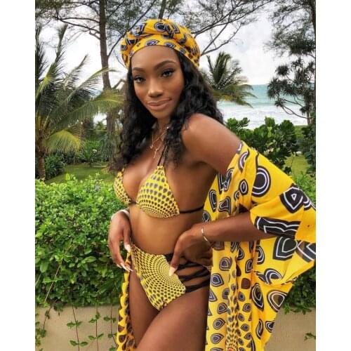 Fashion HD Printing Bohemian Brazilian style Spring And Summer Hot On Sale Sexy Digital Print Three-Piece Bikini Set 82588288