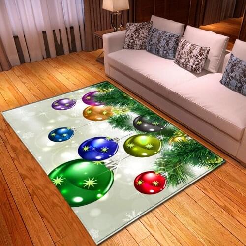 Living Room Carpet Home Bedroom Bedside Children Decoration Large Rug Christmas Pattern Hallway Kids Non-Slip Bathroom Floor Mat