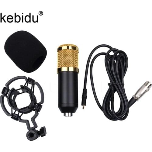 Good Qualtiy BM-800 KTV Karaoke Microphone Dynamic Condenser Sound Recording Microphone with Shock Mount for Radio Braodcasting