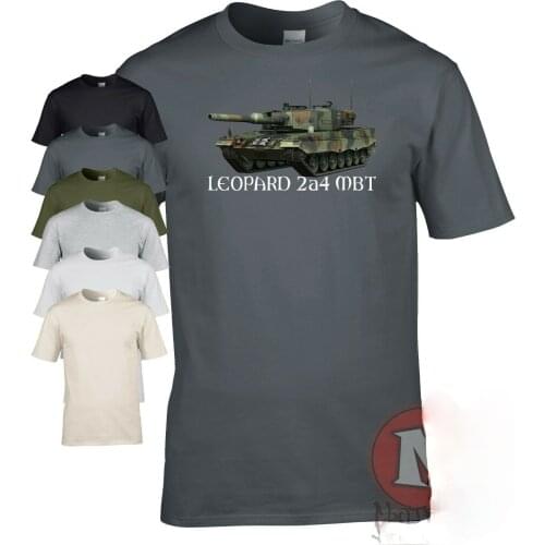 Leopard main battle tank Men T-shirt Modern German army military vehicle
