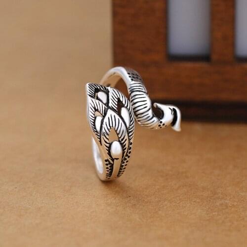 New Trendy Charm Peacock Rings For Women Men Boho Knuckle Party Rings Punk Cocktail Jewelry Girls Gift anillos bijoux