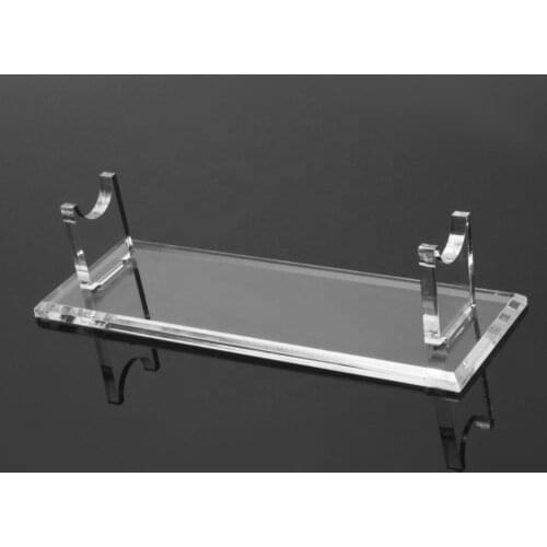 Acrylic Lightsaber Black White Sword Stand 24.8*7.9*6CM Light Saber Holder Transparent Black Base Detachable Display