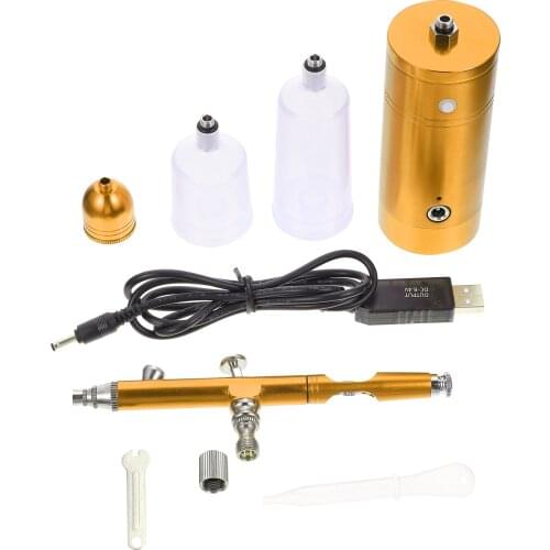 1 Set Portable Model Painting Airbrush Air Pump USB Charging Color Paint Pump