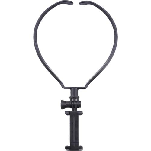 Neck hanging self timer mobile phone bracket for first viewing angle 270 degree adjustment to any angle you like