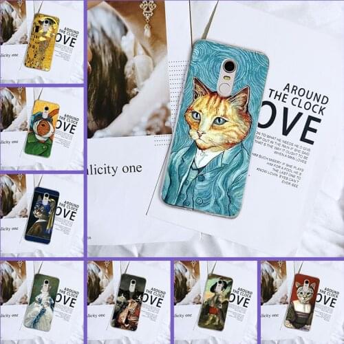 Back Cover For Xiaomi Redmi S2 6A 5 Plus 4A Silicone Funny Art Cat Phone Case For Pocophone F1 Redmi Note 4 4X 5 5A 6 Pro Prime