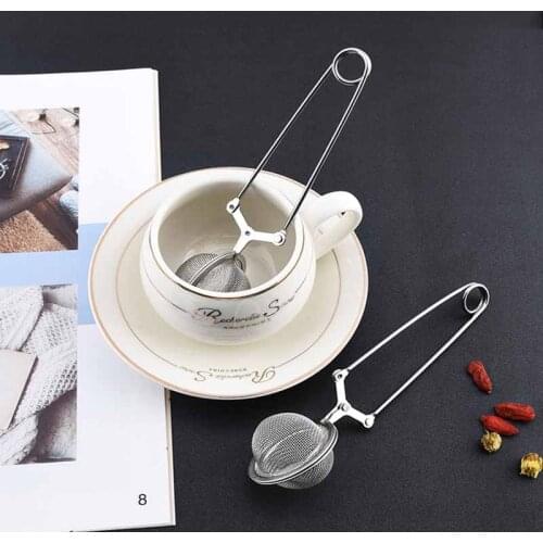 Stainless Steel Tea Infuser Sphere Mesh Tea Strainer Filter Diffuser Handle Tea Ball Kitchen Accessories Tea Accessories