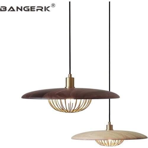 Nordic Design Loft Luminaire Modern LED Pendant Light Iron Wood Hanging Lamps Industrial Wind Home Deco Lamp Lighting Fixtures