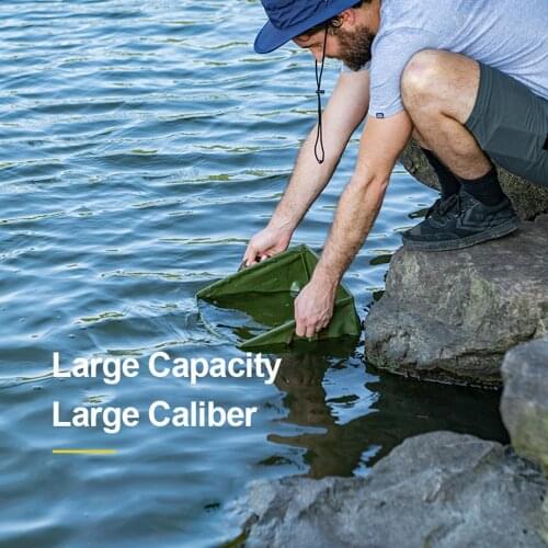 Foldable Water Bucket Bag Folding for Camping Trekking Hiking Shower 13L Outdoor Portable Durable Camp Storage Barrel Naturehike