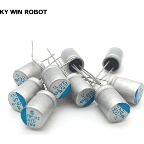 16V470UF 8*12 DIP Solid Electrolytic Capacitor 470UF 16V 8X12mm Solid Sate Capacitor High Quality