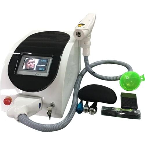 With red beam for guide 8 languages tattoo removal and carbon peeling machine for skin rejuvenation
