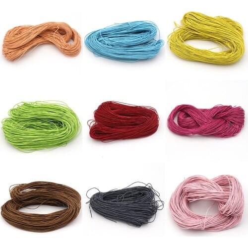 10 Meter 1mm Waxed Cotton Beading Cord Rope Threads For Making Bracelet Necklace Jewelry Decorative Handcraft Accessories