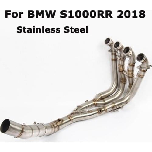 Slip for BMW S1000RR 2018 Motorcycle Exhaust System Front Link Connect Pipe 51MM Stainless Steel