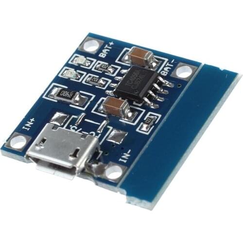 Micro-USB 1A Li-Ion 18650 Lithium Battery Charger Charging TP4056 Module Board