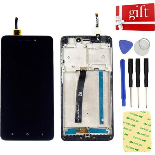 5" For Xiaomi Redmi 4A LCD Display Screen Module Monitor Redmi 4A LCD Touch Screen Digitizer Sensor Assembly Frame