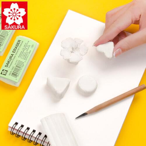 1 Piece Sakura Ner-100 Kneaded Eraser For Charcoal Pencil Rubber Pastel Eraser Art Supplies Plasticine can shape soft eraser