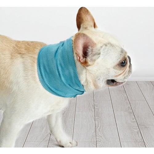 Spring Summer Pets Cooling Neck Polyester Scarf Pet Decor Accessories For Cats, Large Small Dogs 1Pcs