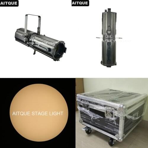 10lot/CASE Theatre studio led light 300w led profile light zoom follow spot light for sale flight case