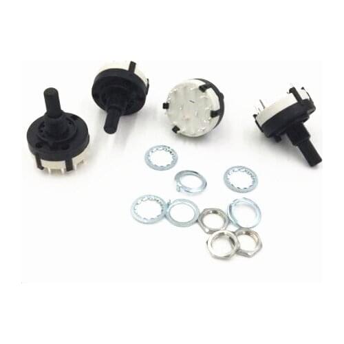 10pcs/lot RS26 1P12T Band Switch Band Channel Rotary Selector Switch 1 Pole 12 Position Selectable Position