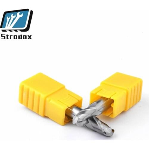 10 PCS CNC machining center tool 60 degree tungsten steel milling cutter Special milling cutter for ball head aluminum alloy