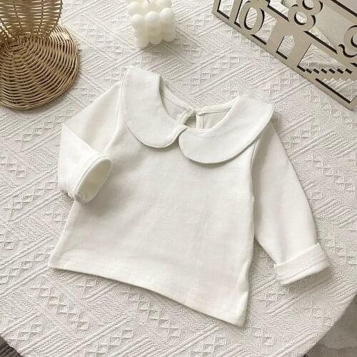 MILANCEL 2021 Autumn Baby Clothes Girls Blouses Cotton Infant Shirt Dot Long Sleeve Tops Newborn Tees