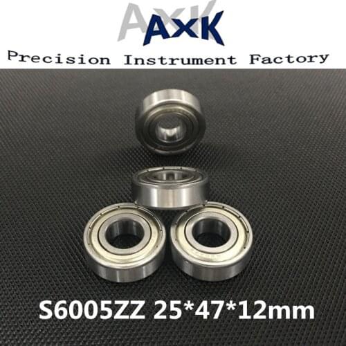 2021 Rodamientos S6005zz Abec-3 (4pcs) Stainless Steel Deep Groove Ball Bearing 25x47x12mm 6005zz/ss S6005z Cuscinetti A Sfera
