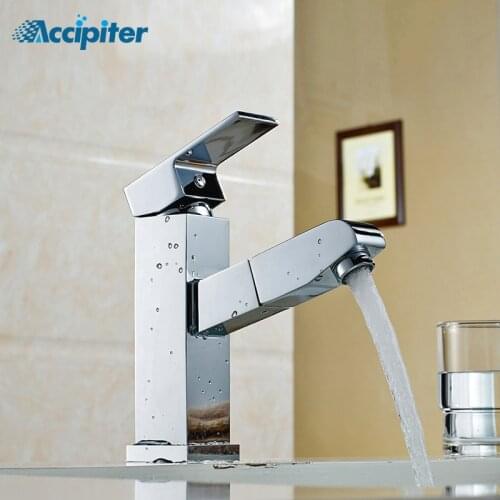 Accipiter Pull-out Bath Mixers With Shower Head