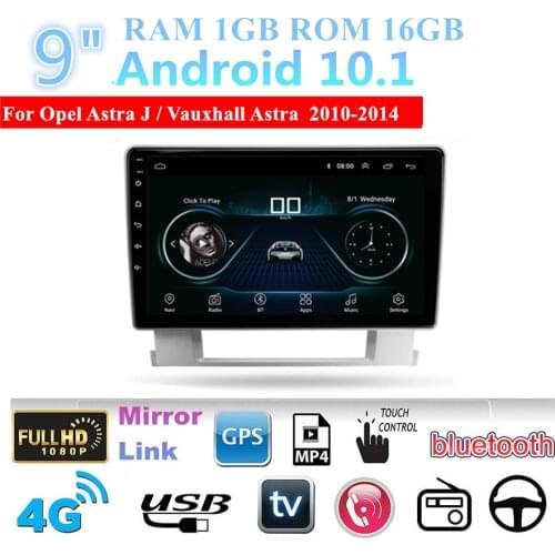 For Vauxhall Astra 2010-2014 Car Stereo Radio Navi 9'' 4-Core 1G+16GB Android 10.1