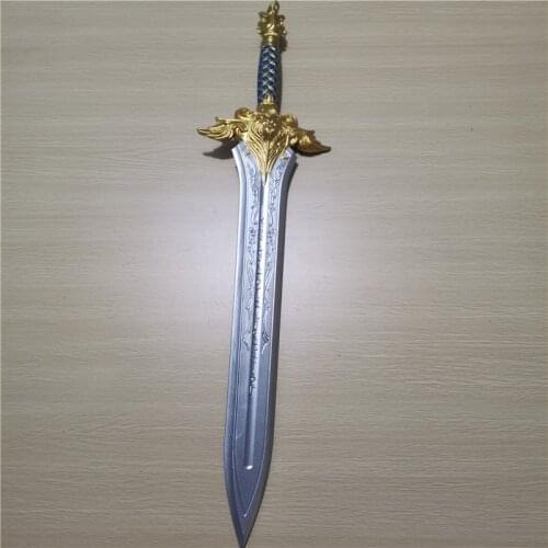 Cosplay Game World Of Warcraft King Lyne Sword Prop Weapon Halloween Gift Role Playing King Lyne 102cm PU Prop Model Sword