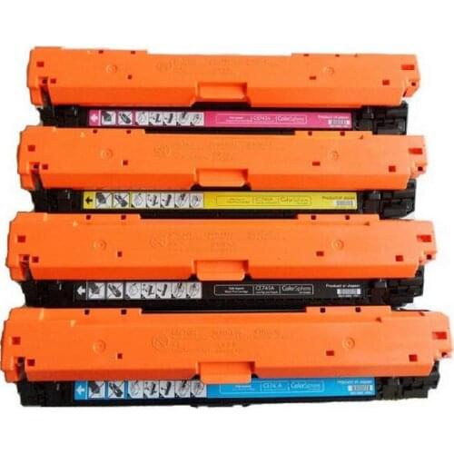 EASY Refill 4pcs 650A CE270A CE271A CE272A CE273A Toner Cartridge Compatible for HP Color LaserJet Enterprise CP5525, CP5525dn