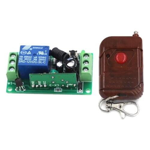 Mini Access Control System Remote Control Opener Garage Door Gateway Entrance Door Electronic Lock 1Transmitter 1Receiver New