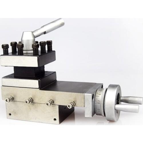 WM210V Tool Post Mini Lathe Accessories Metal Lathe Tool Post Tool Assembly Quick Change Lathe Tool Post Tool 90mm Stroke