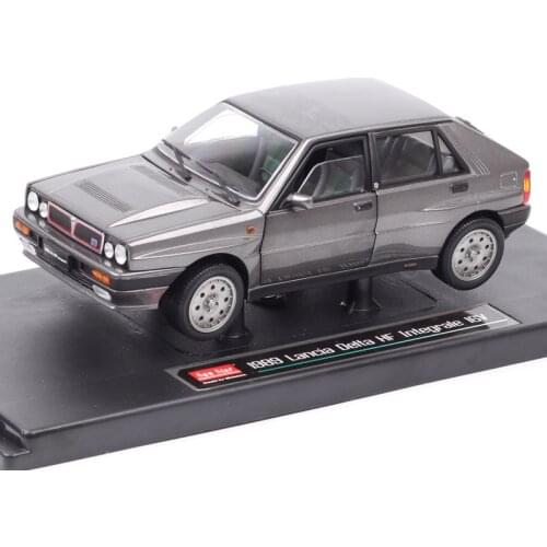 Diecast 1/18 Lancia 1989 Simulation Car Model Metal Adult Collection Vehicle Toy Decoration Ornament Display Kids Gifts Souvenir
