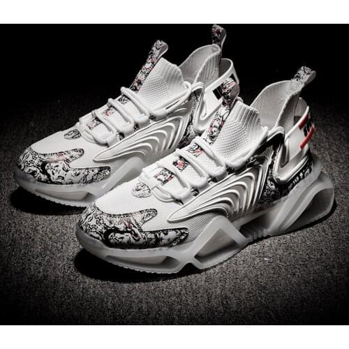 Men Fashion Casual Shoes High Top Sneakers Fashion Blade Shoes High Quality Non-slip Walking Shoes Zapatillas Calzado Hombre