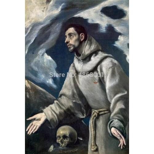 MYTIAN 5D DIY Diamond Painting Full Drill El Greco The Ecstasy of St.Francis of Assisi,circa Mosaic Pasted Cross Stitch Kit Gift