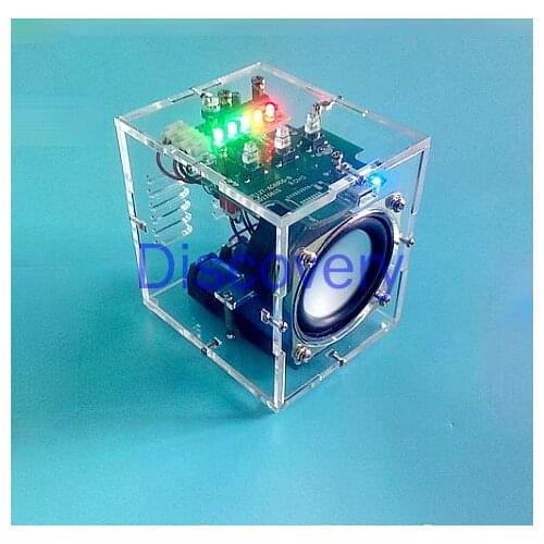 DIY Production Kit Transparent Small Speaker KIT Rechargeable Bluetooth Speaker