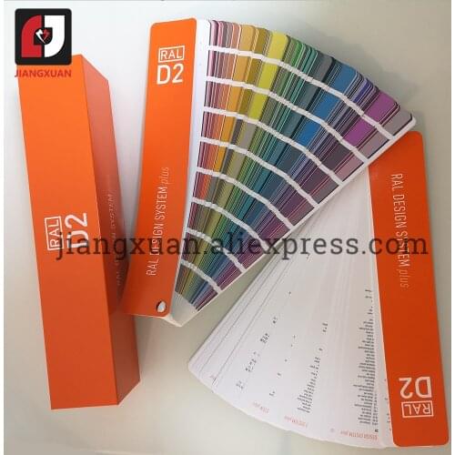 2021 Version 2 Book set New Germany RAL Color Card Standard RAL-D2 Design Edition Enhanced1825 RAL DESIGN Colours