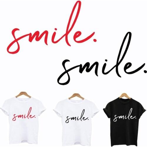 Smile stripes application of one heat-sensitive Patches Iron-on transfers for clothing appliques thermo stickers on clothes