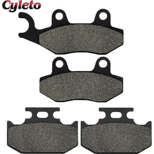 Cyleto Motorcycle Front and Rear Brake Pads for YAMAHA TTR 250 TTR250 1999-2006 YZ 250 YZ250 1990 1991 1992 1993 1994 1995 1997