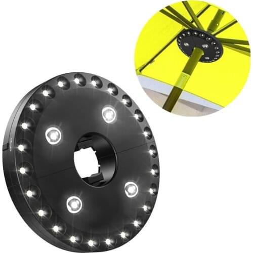 24+4 LED Umbrella Pole Light 3Mode Tent Lamp Super Bright Emergency Lamps Outdoor Lighting Camping Night Lights Garden Light