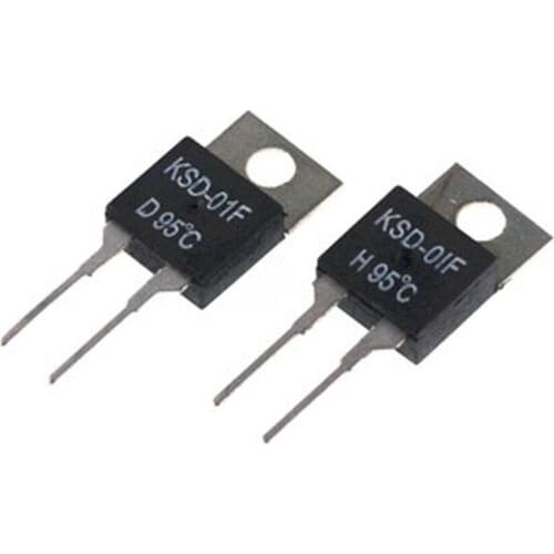 High quality thermostat thermal protector 70 degree normally open normal closed temperature control switch KSD-01F 10pcs