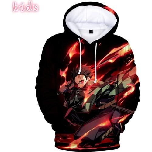 Hot anime Demon Slayer: Kimetsu no Yaiba 3D print Hoodies in boys/girls Sweatshirts long sleeve autumn winter warm youth Clothes