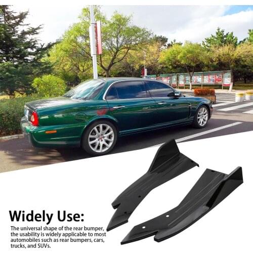 Carbon Fiber Rear Bumper Guard Lip Diffuser PP Splitter Anti Scratches Easy To Install Auto SUV Rear Bumpers Body Side Skirts