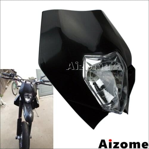 Universal Dirt Bike Motocross Emark E4 Headlight Fairing 35W Headlamp For Yamaha Kawasaki Suzuki EXC WR YZ XT KLX KX DRZ RMZ