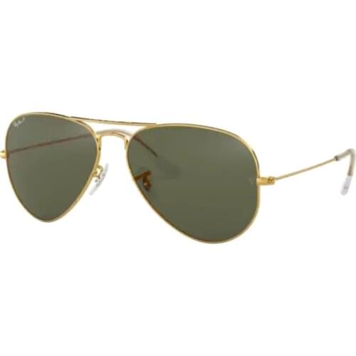 Rayban Aviator 3025 001/58 58 Vintage Sunglasses Gold Metal Frame Green Polarized Lenses Unisex Sunglasses 2021