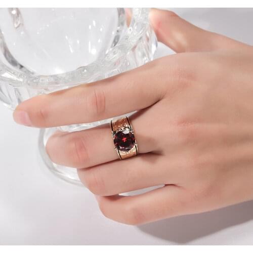 Vintage Golden Rings Hawaiian Flower Zircon Gold Ring Jewelry 2021 Jewelry Ins Style Flame Finger Ring Wholesale for Women Gifts