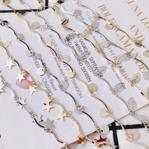 Total 1m strip chain bead capsLobster Clasp for Jewelry Accessories earings fashion connectors for Other